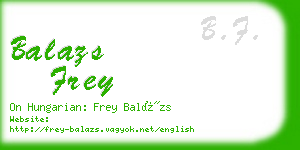 balazs frey business card